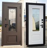 Дверь входная металлическая Калипсо Муар 8019 коричневый