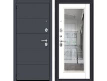 Входная дверь Porta R-3 4/П61 Graphite Pro/Super White R/Лунный камень